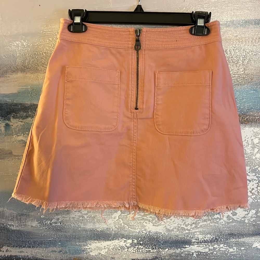 Madewell Salmon Pink Mini Skirt